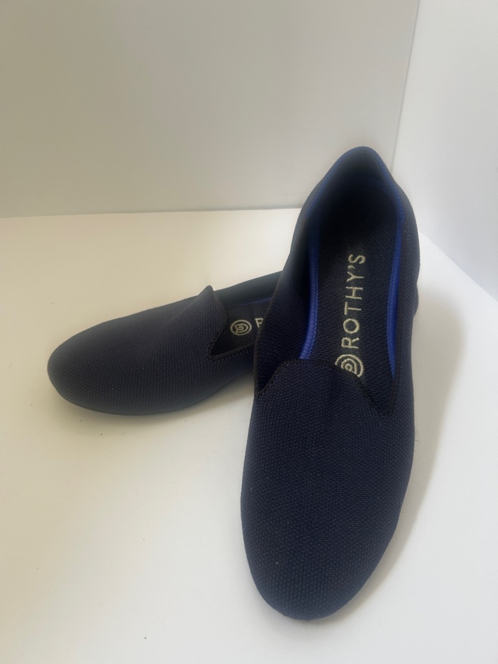 Rothy's womens Slip-On Loafers in Navy Blue